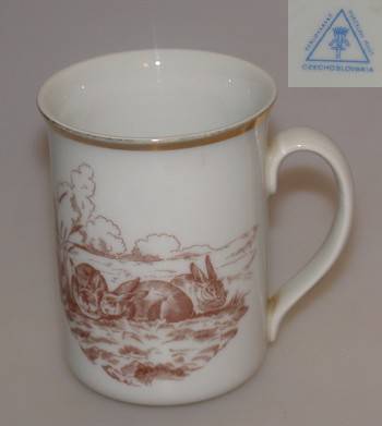 Dekorační - pocelánové hrníčky.