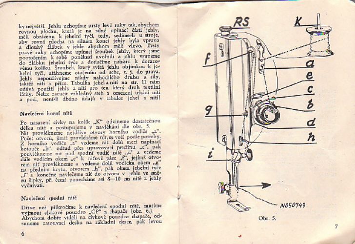 Prodám ŠICÍ STROJ LADA 121 -  funkční