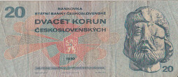 České papírové peníze 20/1970