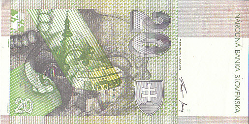 Slovenské papírové peníze  20/1995