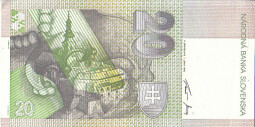 Slovenské papírové peníze  20/1995