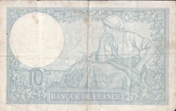 Francie papírové peníze 10