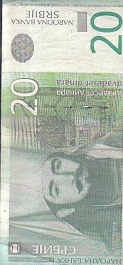 Srbsko 20 dinárů