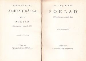 Alois Jirásek Sebrané spisy XXII. Poklad. Vydáno 1930. 