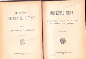 Alois Jirásek. Maloměstské historie. Vydáno 1918.