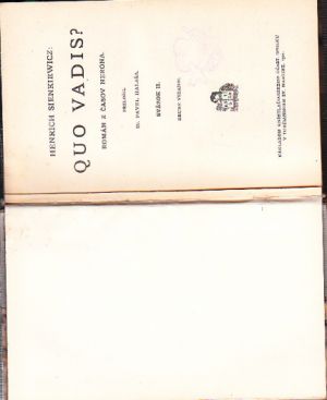 Quo vadis svazok II - román z časov Nerona od Henryk Sienkiewicz