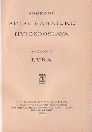 Hviezdoslavové sebrané spisy básnické 5.