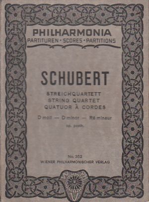 Philharmonia-partturen SCHUBERT No 352