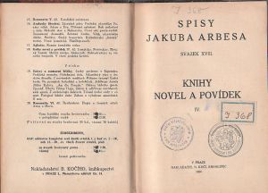 Knihy novel a povídek od Jakub Arbes