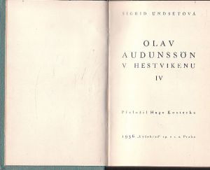 Olav Audunsson - IIV od Sigrid Undset