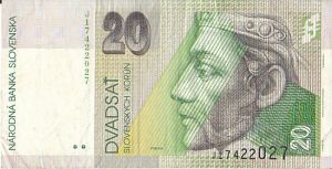 Slovenské papírové peníze  20/1999