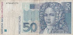 Chorvatsko papírové peníze 50 kuna/1993