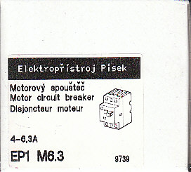  Motor.spouštěč EP1M6,3