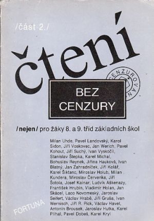 Čtení bez cenzury 2  nejen pro žáky 8 a 9 tříd.