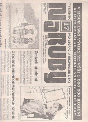 Naruby - Týdeník pro legraci a bezplatné zisky 17 30. dubna 1992