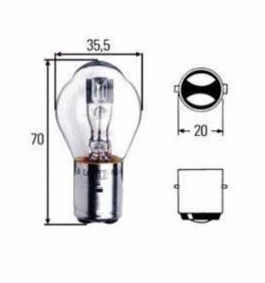 8GD002084131  - Hella žárovka 12V 35/35W BA20d