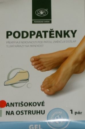 Podpatěnky antišokové na ostruhu.