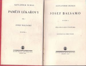 Paměti lékařovy I -  Josef Balsamo.V od Alexandre Dumas, st.