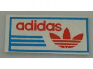 Zažehlovací etiketa Adidas 8 x 4,5 cm 