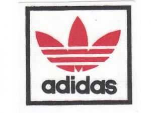 Zažehlovací etiketa adidas 7 x 7 cm 