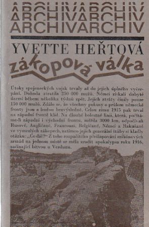 Zákopová válka od Yvette Heřtová