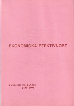 Ekonomická efektivnost od Ing BLAŽEK