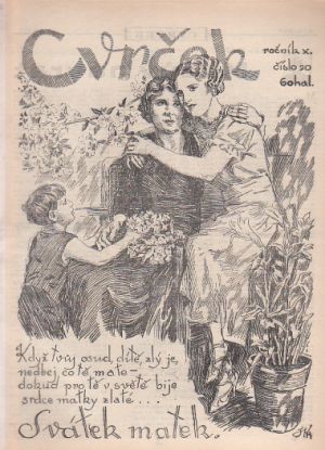 Cvrček - rodinný týdeník z roku 1932 číslo 20..