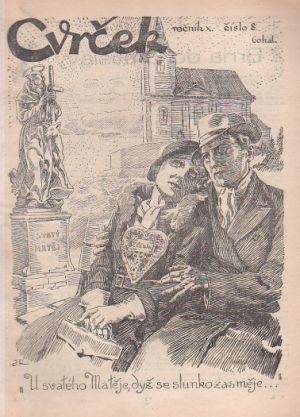 Cvrček - rodinný týdeník z roku 1932 číslo 8.