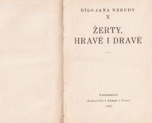 Žerty hravé i dravé od Jan Neruda