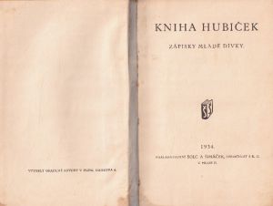 Kniha hubiček - Zápisky mladé dívky od neznámý, neuveden