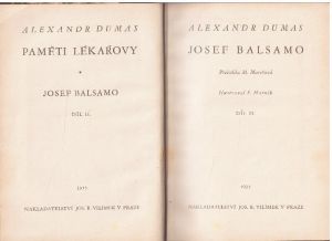 Josef Balsamo II od Alexandre Dumas, st.
