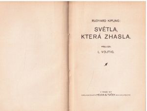 Světla, která zhasla od Rudyard Kipling