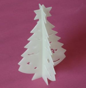 Vánoční dekorace - skládací plastový stromeček.