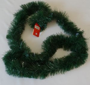 Vánoční dekorace - řetěz, zelený.