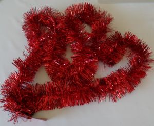 Vánoční dekorace - řetěz, červený