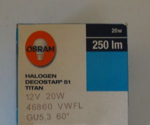 Osram - Decostar standart 20W, 250lm