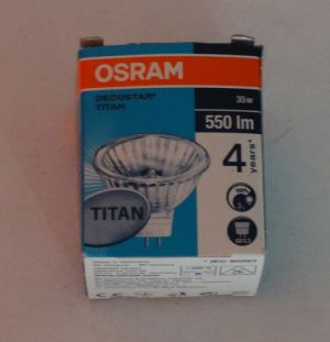 Halogenová žárovka Osram - Decostar Titan 35W, 550 lm.