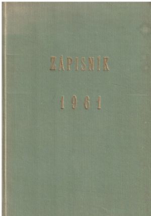 Zápisnik 1961 časopisy zápisník z roku 1961 v knize.