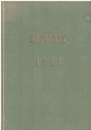 Zápisnik 1961 časopisy zápisník z roku 1961 v knize.