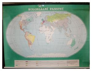 Mapa- Koloniální panství.