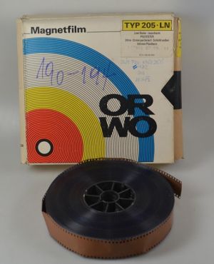 Magnetofonové pásky- magnetfilm ORWO, BASF...