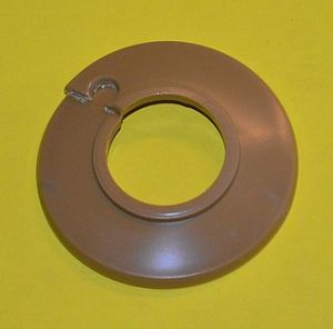 Rozeta - plastová, krytka pro otvory trubek ústředního topení 3/4" - 28,5mm-hnědá